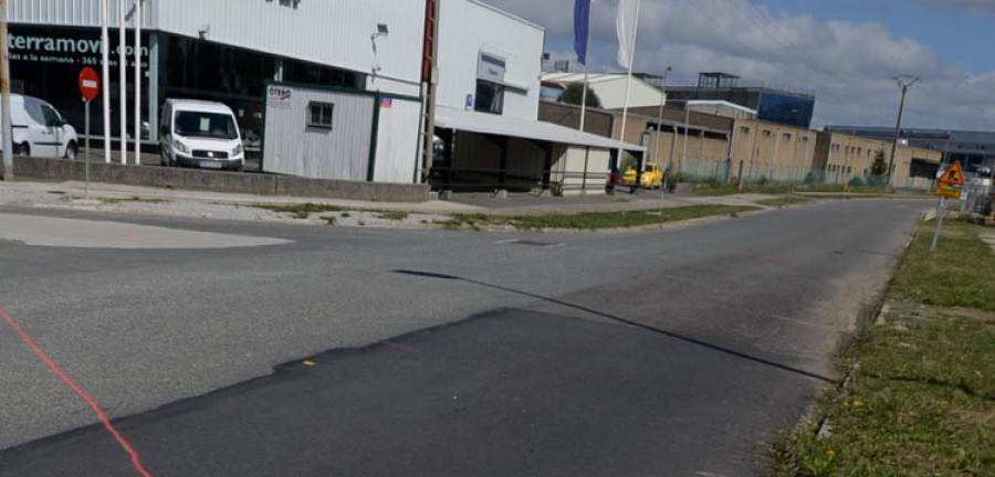 Corte de tráfico en A Gándara por las obras de saneamiento