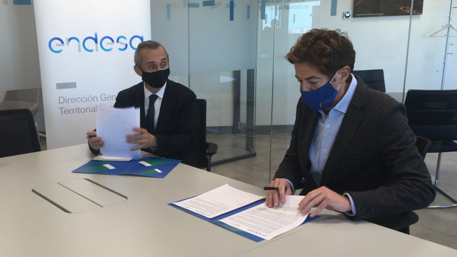 Endesa y la Fundación Ronsel firman un acuerdo para ayudar a la reactivación económica de Galicia