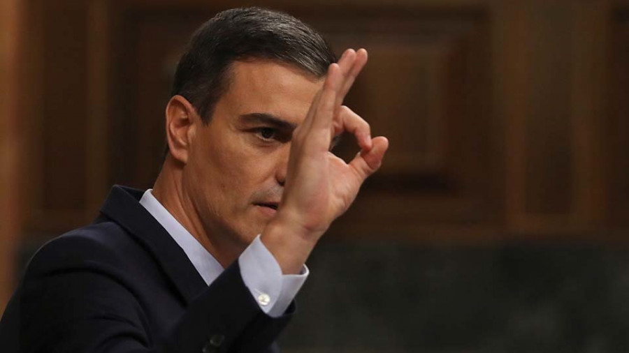 Sánchez elude las referencias concretas a Cataluña en su discurso de investidura