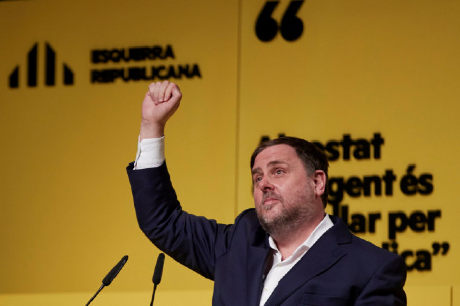 Junqueras confía en que ERC ganará y dice que continuará la campaña "hasta la república"