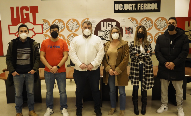 José Antonio Díaz fue reelegido ayer como secretario xeral de la Unión Comarcal de UGT-Ferrol