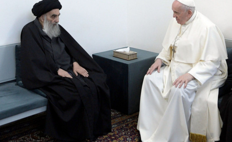 El histórico encuentro entre el papa y el ayatolá Al Sistani en Irak