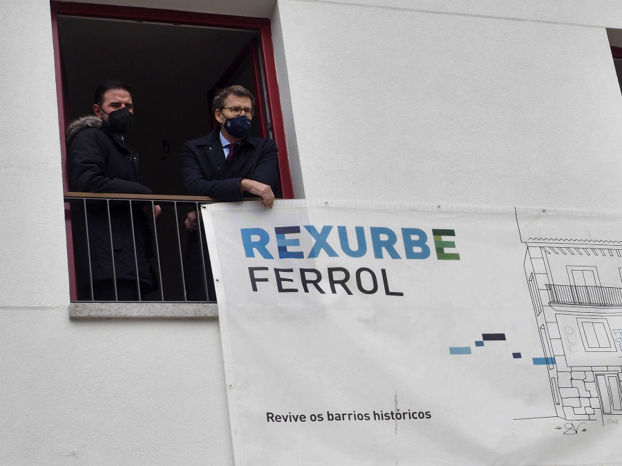 El Plan Rexurbe exhibe ya su primera rehabilitación integral en Ferrol Vello