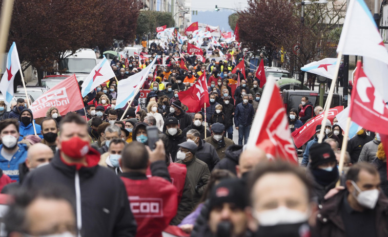 Ferrolterra exige soluciones urgentes con una huelga ampliamente respaldada