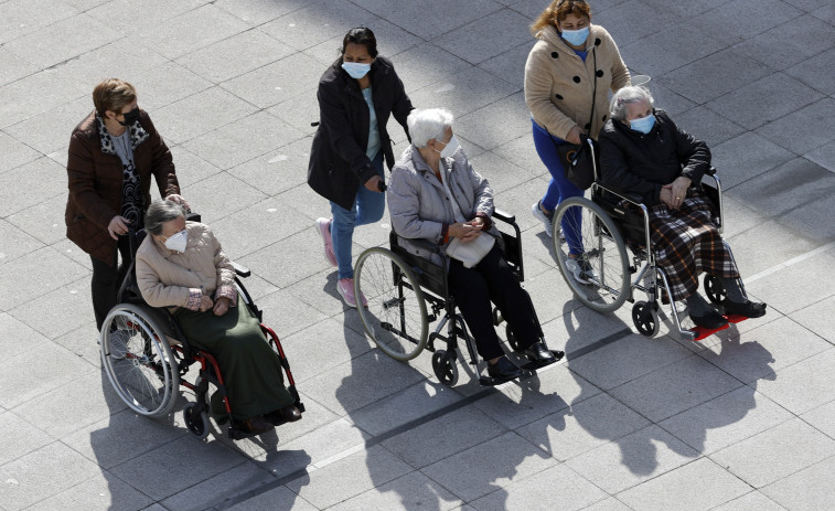 CES estima que en 2035 el 5,5% de la población de Galicia serán dependientes