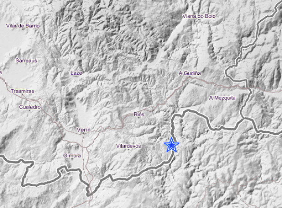 El municipio ourensano de Riós registra un terremoto de 1,8