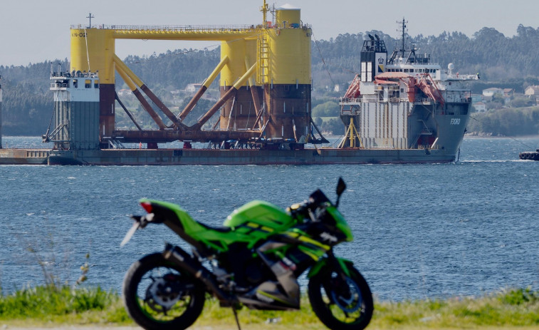 Navantia Ferrol despide a la tercera plataforma flotante del proyecto eólico Kinkardine