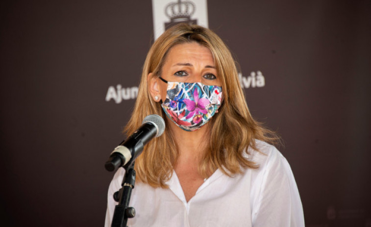 Yolanda Díaz promete mantener los ERTE 
