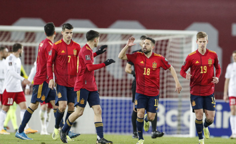 Dani Olmo resucita a España, para darle el 1-2 ante Georgia