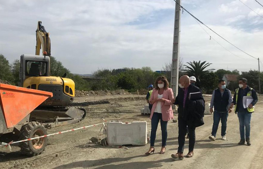 Narón avanza en la urbanización del acceso al nuevo centro de salud
