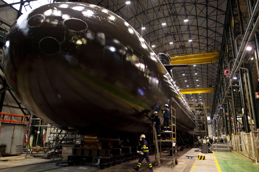 Navantia se prepara para poner a flote el primer submarino de la clase S-80, tras 17 años de proyecto