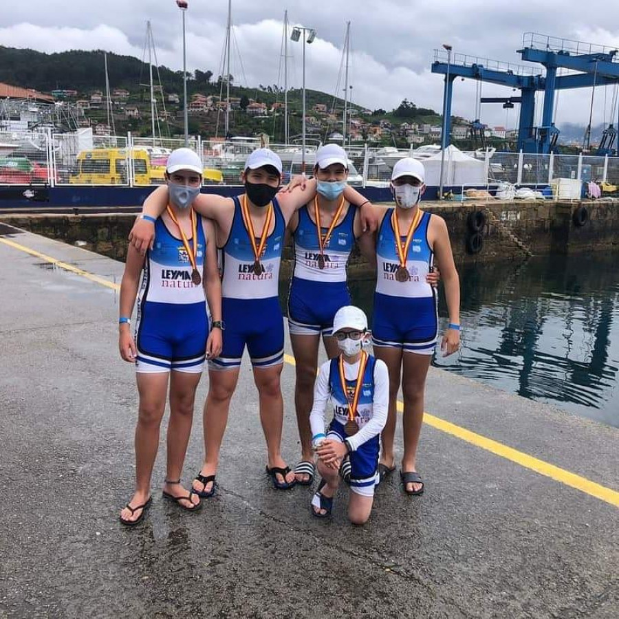 Bronce nacional para la tripulación infantil masculina de Ares en Meira