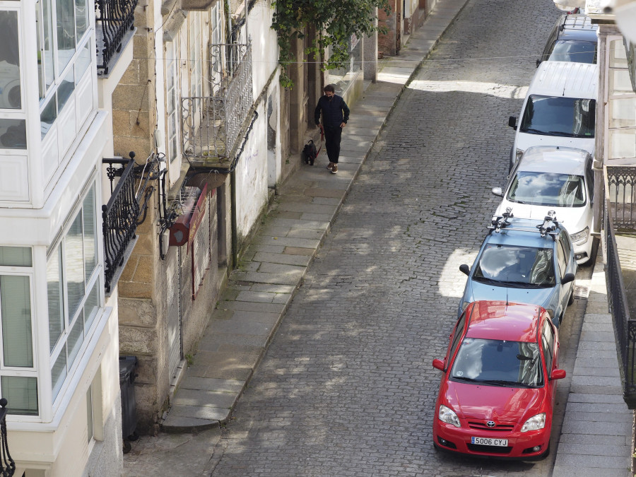 La calle San Francisco, próximo objetivo de la reurbanización de Ferrol Vello