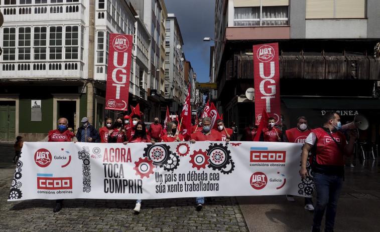 Ferrol recupera el espíritu del Primero de Mayo tras un año de pandemia
