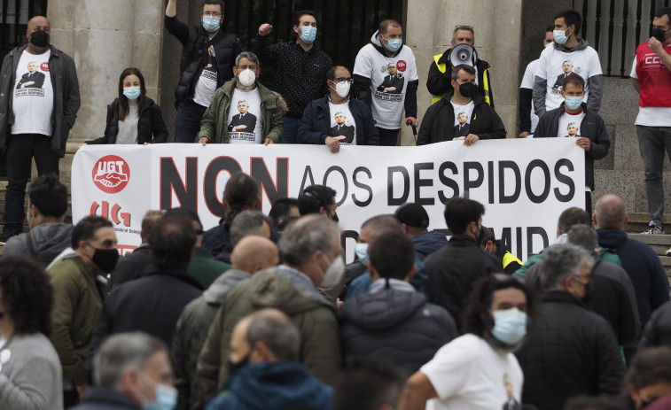 Masivo seguimiento de la huelga en Cándido Hermida, la primera en su historia