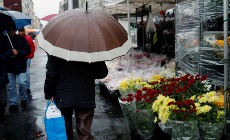 Una profunda borrasca dejará lluvias el sábado en Galicia