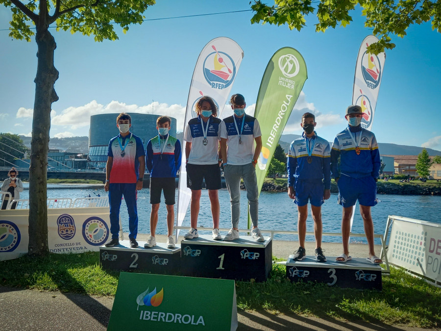 Títulos de maratón para Mateo López, Antonio Polo y Carlos Pedreira en la regata del Lérez