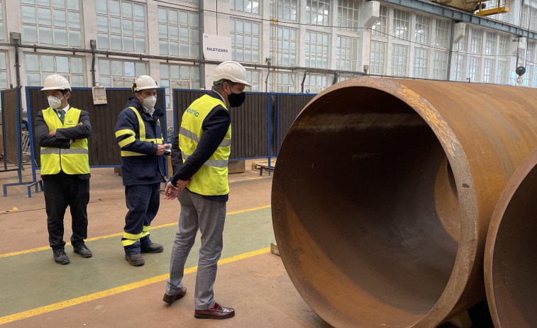 Miñones avala la apuesta de futuro de Navantia por el mercado de la eólica marina