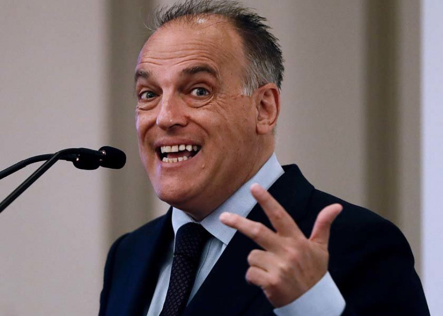 Tebas malla con ganas en Rubiales