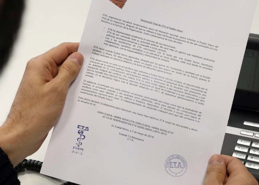 El asco que sienten los demócratas ante el anuncio de ETA