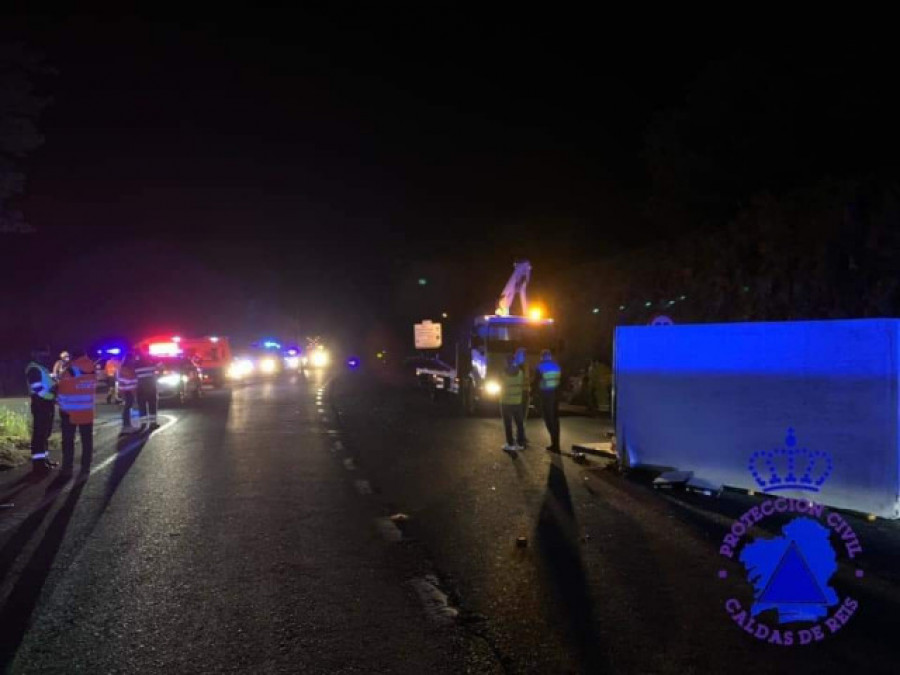 Fallecen tres jóvenes de Caldas, Vilagarcía y Moraña en un accidente en San Andrés