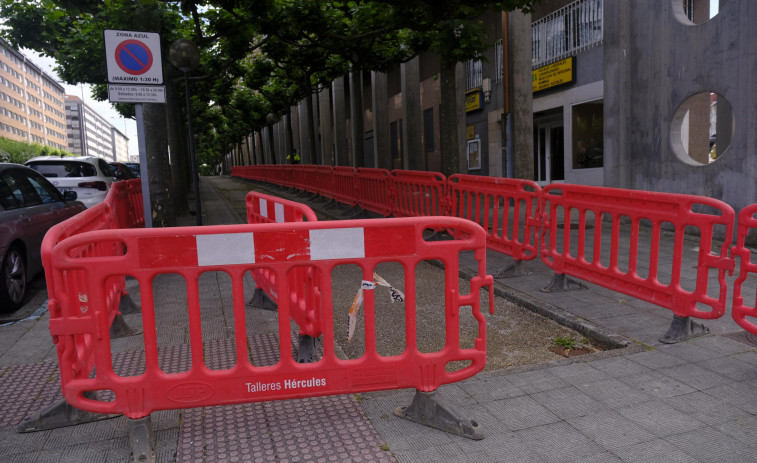 Todo listo para el inicio de la reparación del carril-bici de Esteiro