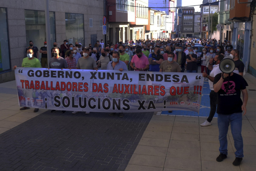 Nueva protesta en As Pontes ante el inminente cierre de la central