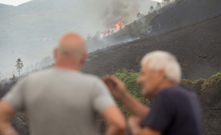 Los incendios de Folgoso do Courel y Salvaterra superan las 300 hectáreas calcinadas