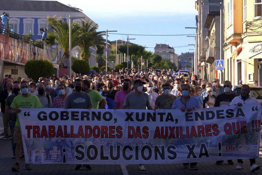 CCOO, CIG y UGT celebrarán tres actos de protesta en Ferrol y en Santiago esta semana