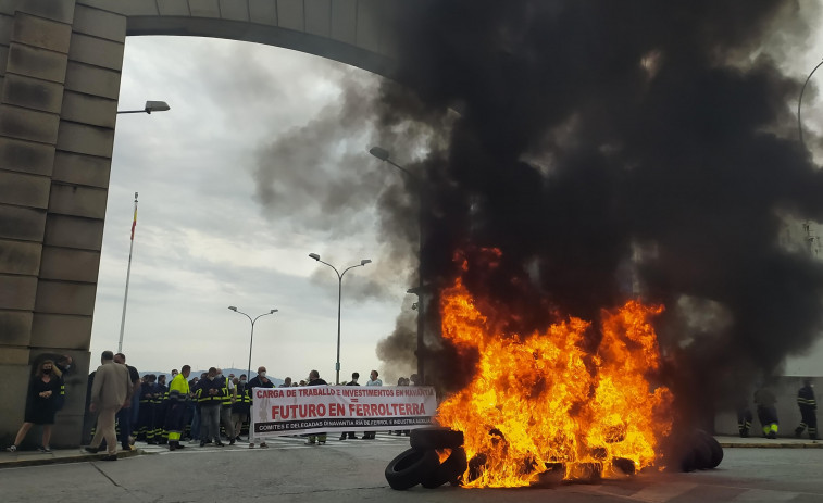 Nueva protesta del naval para exigir carga de trabajo hasta las F-110