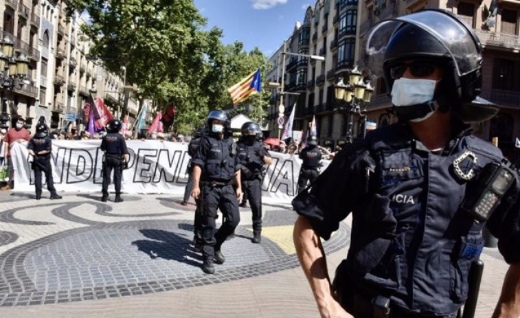 Termina la protesta contra el acto de Sánchez en Barcelona