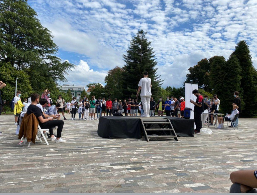 Batallas de rap en el parque Raíña Sofía