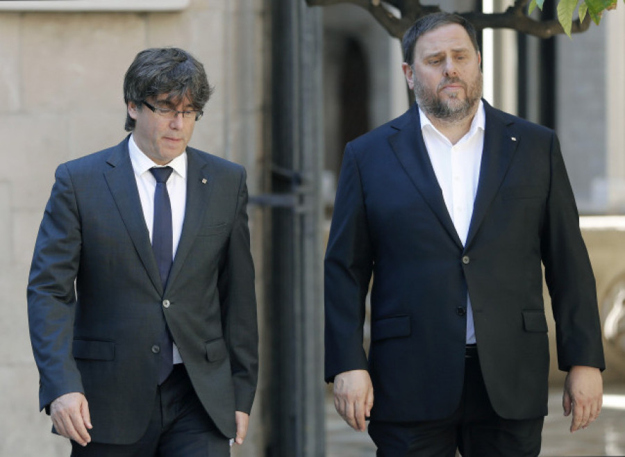 Puigdemont y Junqueras se reencuentran este miércoles en Waterloo casi cuatro años después