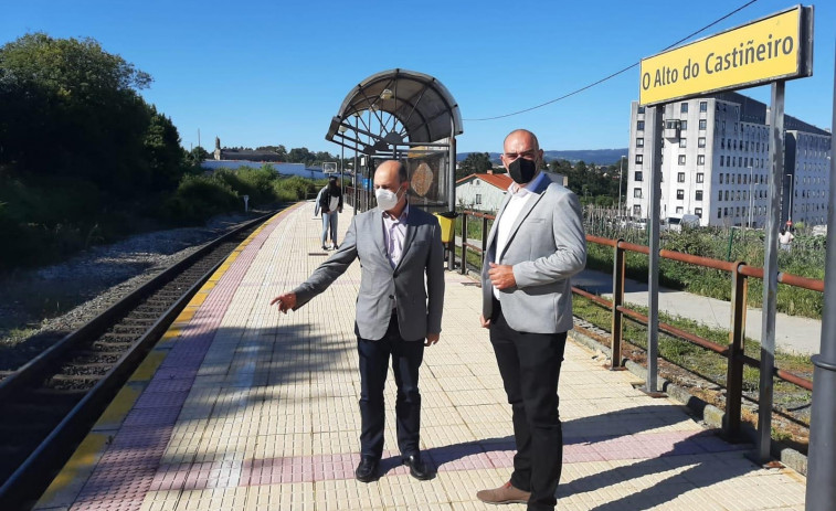 Los socialistas de Narón celebran la llegada al congreso del tren Ferrol-Gijón