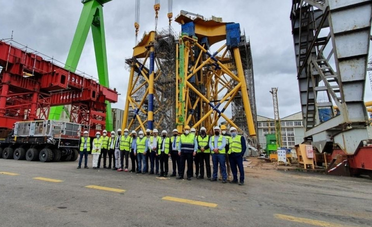 Navantia se promociona como pilar de la eólica marina ante Canarias