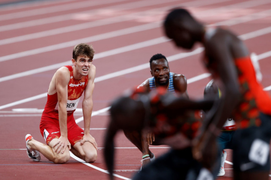 El gallego Adrián Ben firma un sensacional quinto puesto en la final de los 800 metros