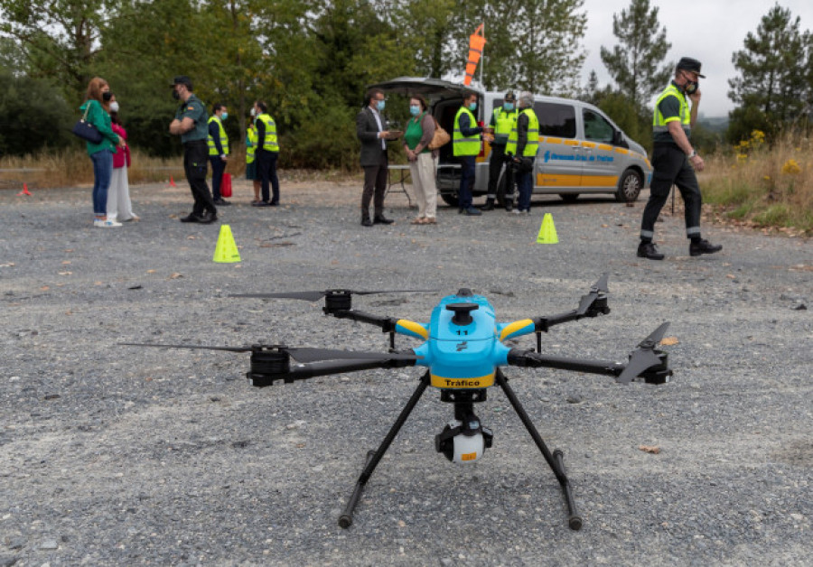 El dron de la DGT que vigilará las carreteras de Galicia no controlará la velocidad