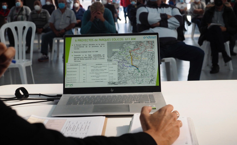 Diez proyectos de parques eólicos en la comarca tramitados por Madrid no pasan el filtro de la Xunta