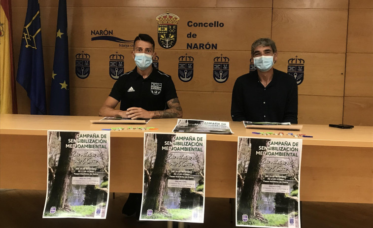 Narón colabora con los bomberos en una campaña medioambiental