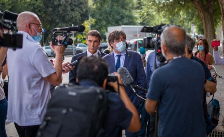 Puigdemont reaparece por primera vez tras salir de la cárcel en Cerdeña