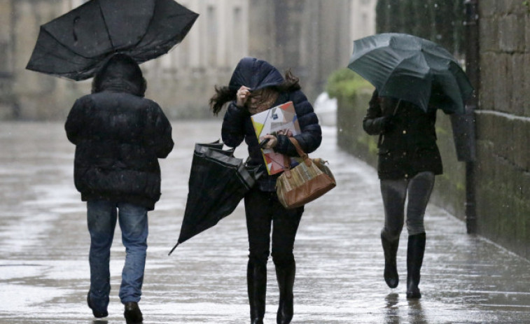 A Coruña y Pontevedra estarán en alerta amarilla por lluvias este viernes