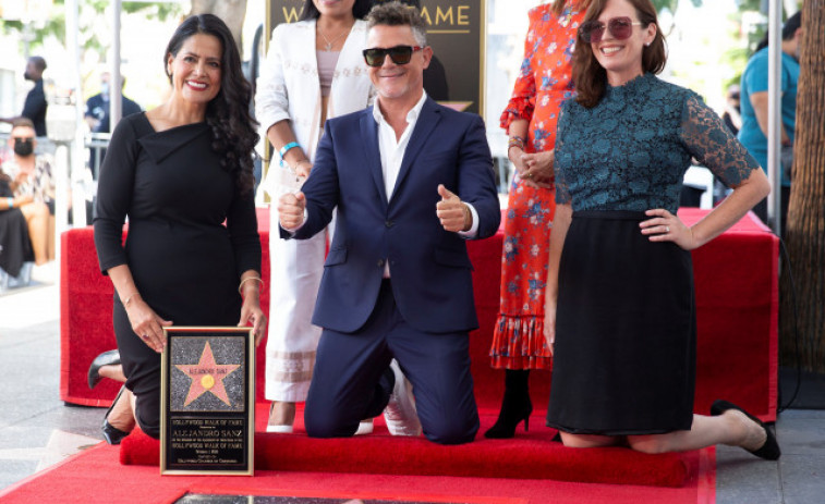 Alejandro Sanz ya tiene su estrella en el Paseo de la Fama de Hollywood