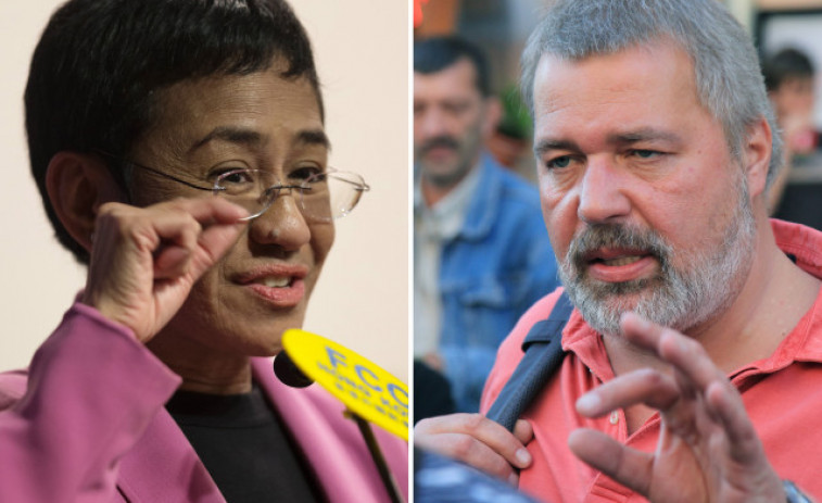 Nobel de la Paz para la periodista filipina Maria Ressa y el ruso Dmitry Muratov