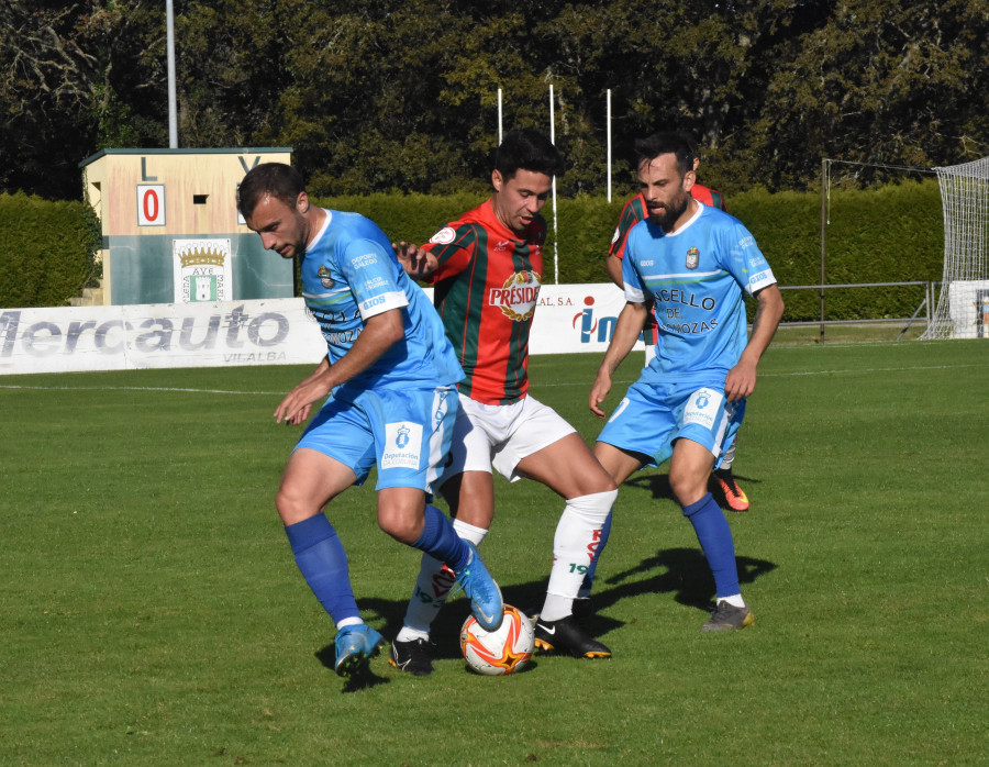 Primer traspié del Somozas  en su visita al Villalbés