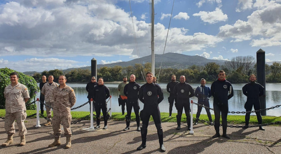 Adiestramiento conjunto de la Unidad de Buceo de Ferrol y la Marinha Portuguesa