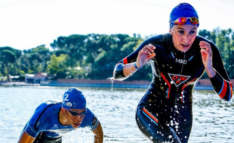 Sara Guerrero y Ana Santiso, en el Mundial de acuatlón