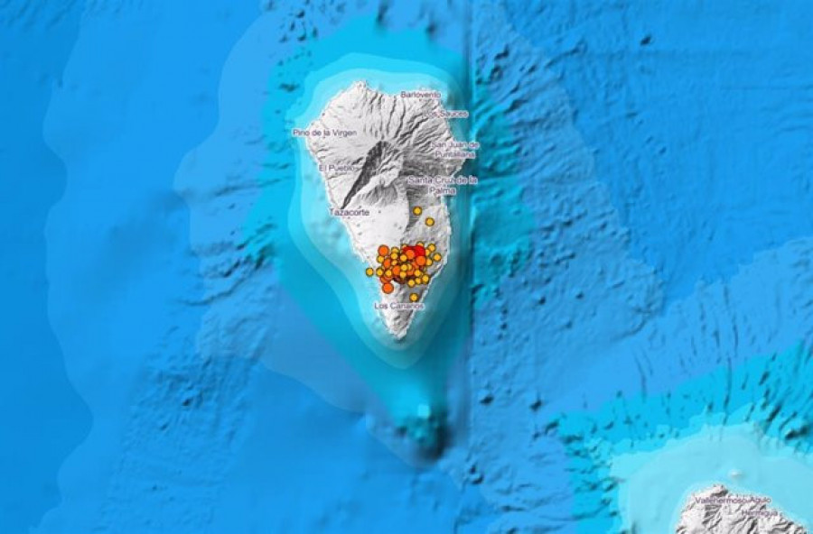 Localizan más de 70 terremotos en La Palma durante la medianoche