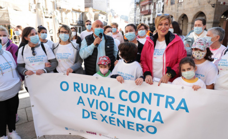 Un total de 24 marchas recorren Galicia en rechazo a la violencia machista