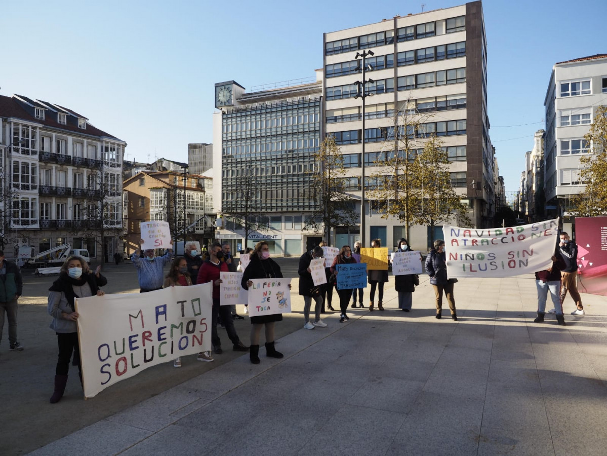 Protestas feriantes Ferrol