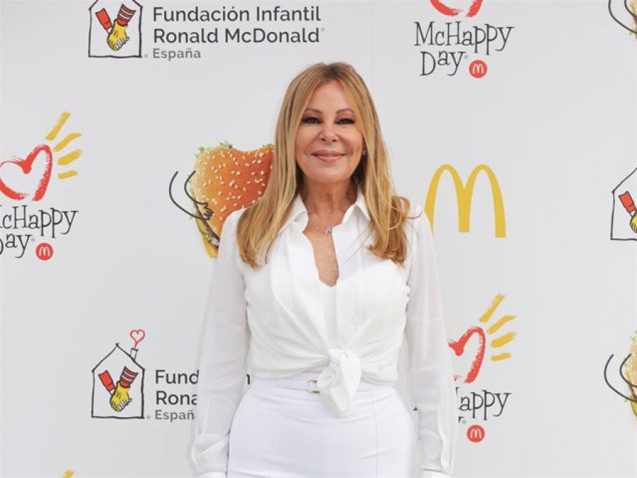 Ana Obregón reaparece para apoyar la labor de la Fundación Infantil Ronald McDonald